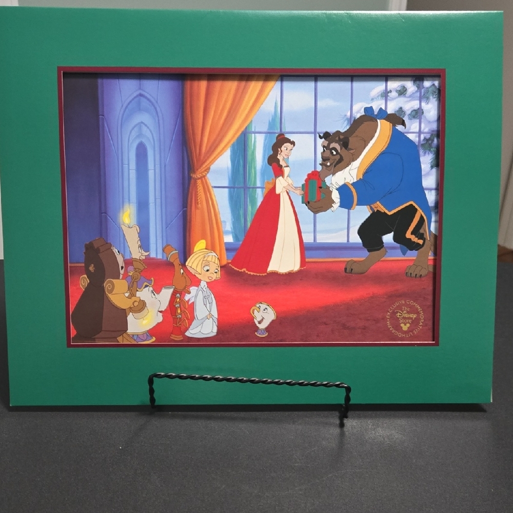 Disney Beauty and the Beast The Enchanted Christmas Exclusive Lithograph